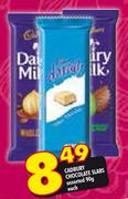 Cadbury Chocolate Slabs Assorted Each-90G