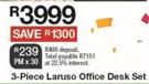 Laruso 3 Piece Office Desk