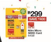 Nitro 64GB Micro SDFC Card