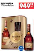 Remy Martin 1738 Plus 2 Glasses-750ml