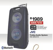 JVC Trolley Audio System XS-MC210 Includes Bluetooth