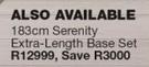 Green Coil 183cm Serenity Extra Length Base Set