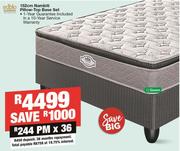 Edblo 152cm Nambiti Pillow Top Queen Base Set