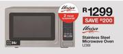Univa 36Ltr Stainless Steel Microwave Oven U361