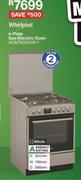 Whirlpool 4 Plate Gas/Electric Oven ACMT6332/IX/1