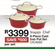 Snappy Chef 6 Piece Iron Pot Set CICA000-Per Set