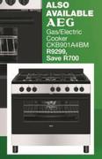 AEG Gas/Electric Cooker CKB901A4BM