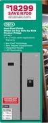Defy 614L Inox Steel Finish Water On Tap Side By Side Freezer Fridge DFF463