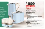 Swan Kettle + Toaster + Boiler Pack SWTP1B