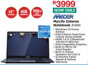 Mecer MyLife Celeron Notebook Z140C