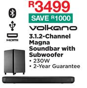 Volkano 3.1.2 Channel Magna Soundbar With Subwoofer 