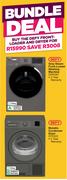 Defy 10Kg Grey Steam Front Loader Washing Machine DAW387 Defy 10Kg Metallic Condenser Dryer DTD322