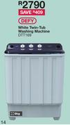 Defy 9Kg White Twin Tub Washing Machine DTT169