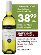 Landskroon Chenin Blanc Dry Or Off-Dry-750ml