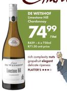 De Wetshof Limestone Hill Chardonnay-6x750ml
