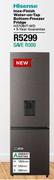Hisense 263L Inox Finish Water On Tap Bottom Freezer Fridge H370BIT-WD