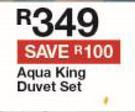 Aqua King Duvet Set