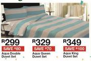 Aqua Double Duvet Set