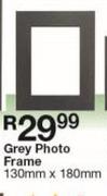 Grey Photo Frame 130mm x 180mm