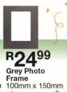 Grey Photo Frame 100mm x 150mm