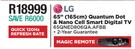 LG 65" Quantum Dot & Nano Cell Smart Digital TV 65QNED806QA.AFBB