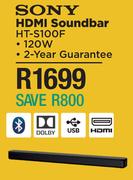 Sony HDMI Soundbar HT-S100F