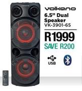 Volkano 6.5" Dual Speaker VK-3901-65