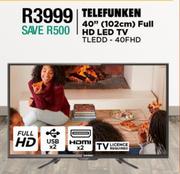 Telefunken 40" (102cm) Full HD LED TV TLEDD-40 FHD