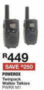 Powerox Twinpack Walkie Talkies PWRX M1