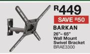 Barkan 26"-65" Wall Mount Swivel Bracket BRAE3300