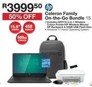 HP Celeron Family On The Go Bundle 15