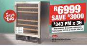 Sno Master 46 Bottle Wine Cooler VT46