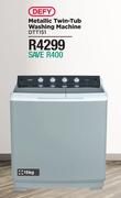 Defy 15Kg Metallic Twin Tub Washing Machine DTT151