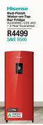 Hisense 176L Red Finish Water On Tap Bar Fridge H230RRE/235 WD