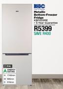 KIC 314L Metallic Bottom Freezer Fridge KBF635ME