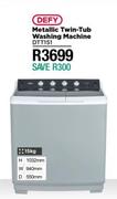 Defy 15Kg Metallic Twin Tub Washing Machine DTT151