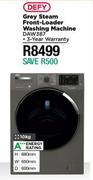 Defy 10Kg Grey Steam Front Loader Washing Machine DAW387