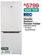KIC 276L Metallic Bottom Freezer Fridge KBF631/2ME