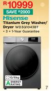 Hisense 10/6Kg Titanium Grey Washer/Dryer WD3Q1043BT