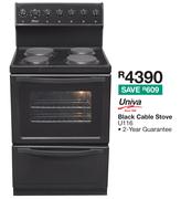 Univa Black Cable Stove U116