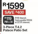3-Piece T.4.2 Palace Patio Set