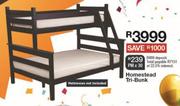 Homestead Tri-Bunk