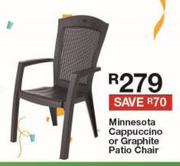 Minnesota Cappuccino Or Graphite Patio Chair