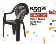 Orion Black Midback Chair
