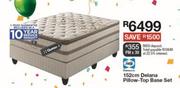 152cm Delana Pillow-Top Queen Base Set