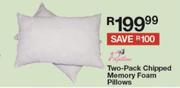 Two-Pack Chipped Memory Foam Pillows