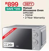 Defy 20L Manual Microwave Oven DMO381