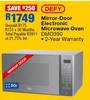 Defy 30Ltr Mirror-Door Electronic Microwave Oven DMO390