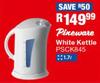 Pineware 1.7Ltr White Kettle PSCK845
