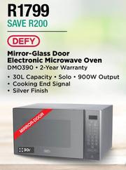 defy 30l mirror glass microwave